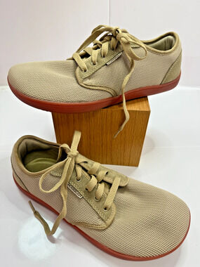 Hobibear Cotton Blend Canvas Sneakers Beige Neutral Casual Men’s 9 Womans 10.5